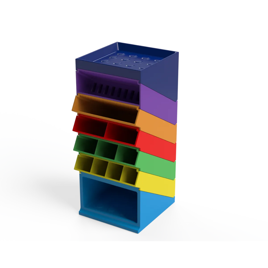 Decoración de oficinaOrganizador modular apilable 3D para escritorio de oficina